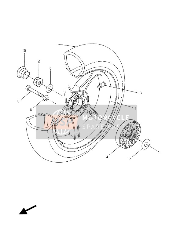 Roue arrière